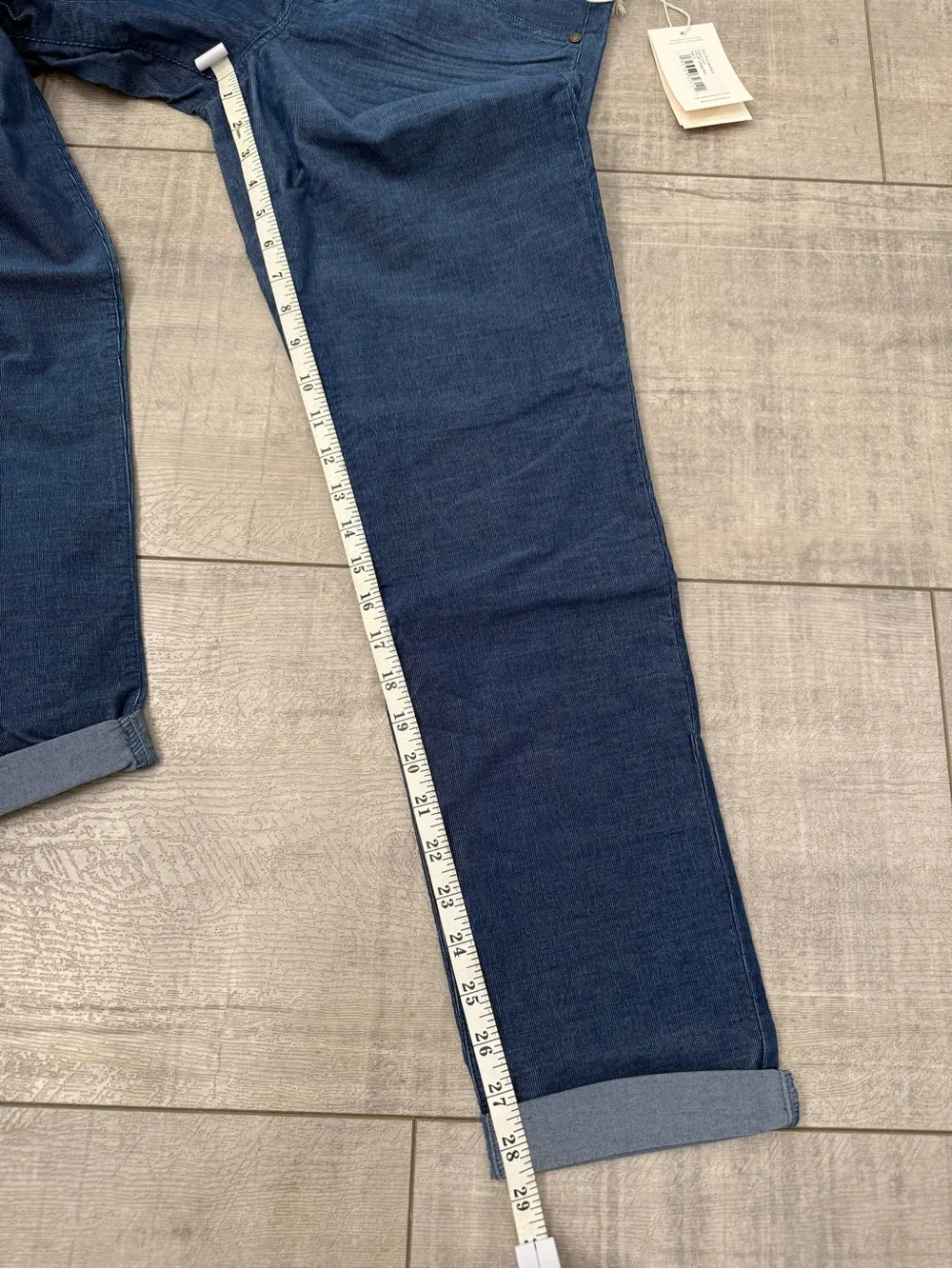Women’s Title Nine Carve Design Carson Cord Dogtown Pants Size 2 Vintage Blue
